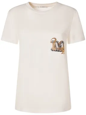 Max Mara   Elmo embroidered cotton t-shirt 