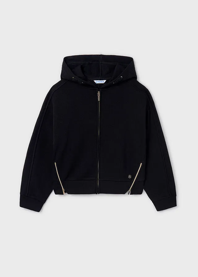 Mayoral 7487 067 - Black Fleece Hoodie