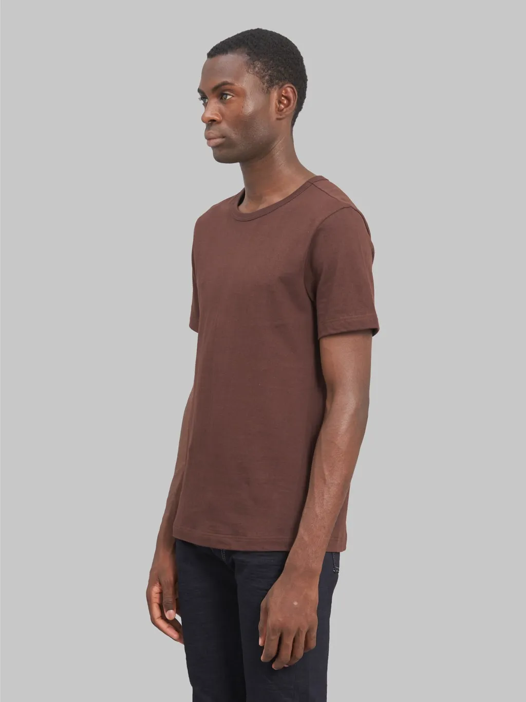 Merz b. Schwanen 1950s 5.5oz Loopwheeled Classic Fit T-Shirt Coffee