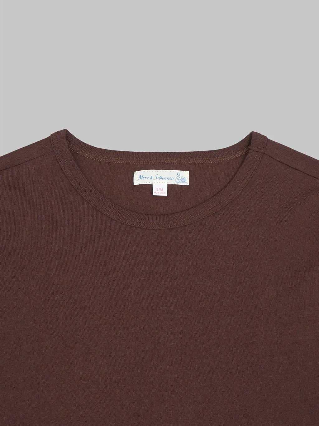 Merz b. Schwanen 1950s 5.5oz Loopwheeled Classic Fit T-Shirt Coffee