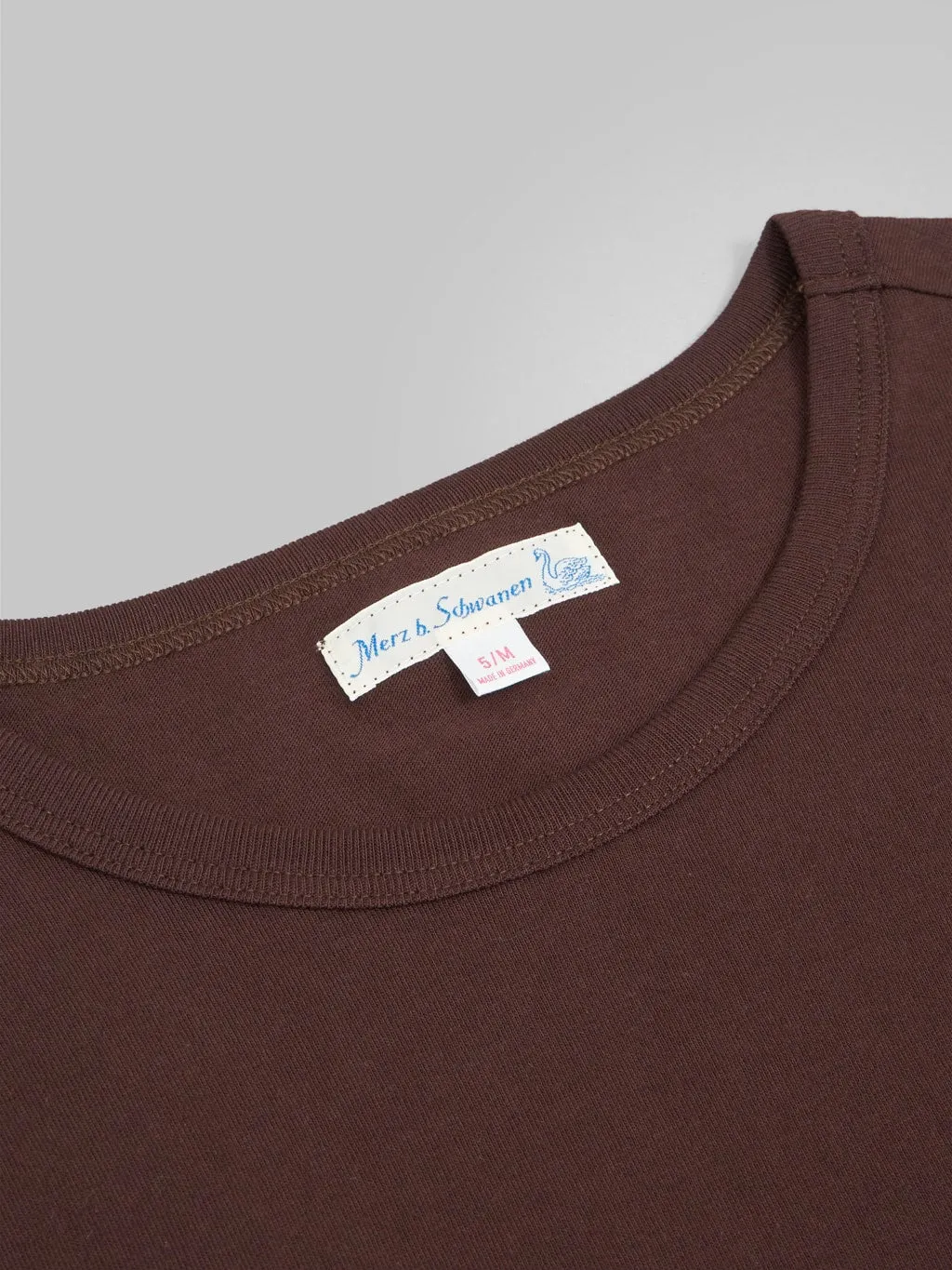 Merz b. Schwanen 1950s 5.5oz Loopwheeled Classic Fit T-Shirt Coffee