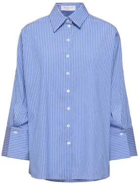 Michael Kors Collection   Striped spiral sleeve oversize shirt 