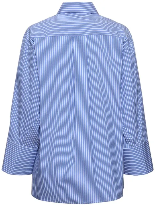 Michael Kors Collection   Striped spiral sleeve oversize shirt 