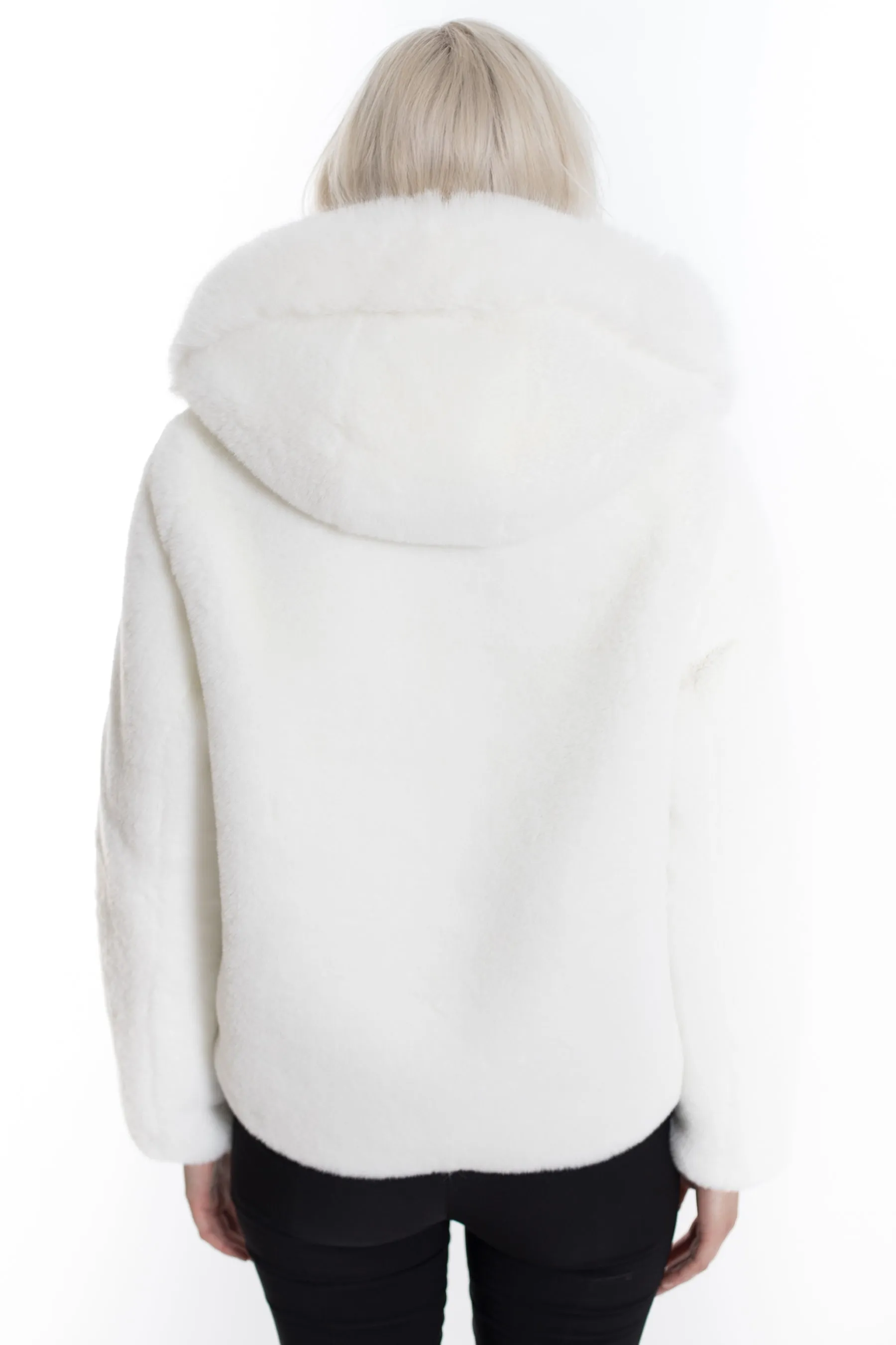 MINSK - Hooded Faux Fur Jacket