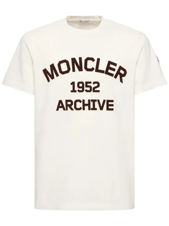 Moncler   Logo cotton jersey t-shirt 