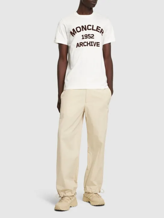 Moncler   Logo cotton jersey t-shirt 