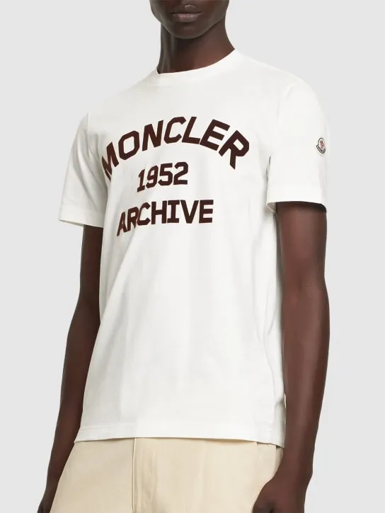 Moncler   Logo cotton jersey t-shirt 