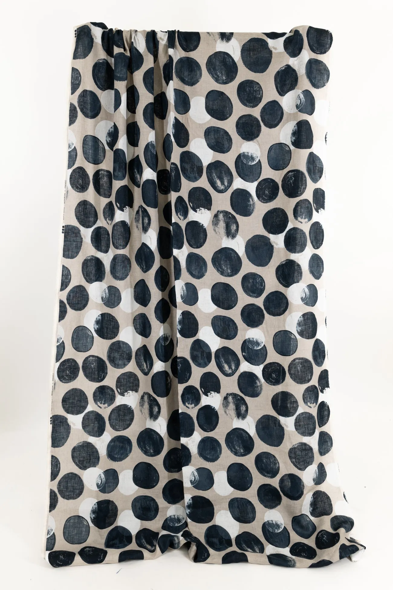 Moonstruck Dots Japanese Linen Woven