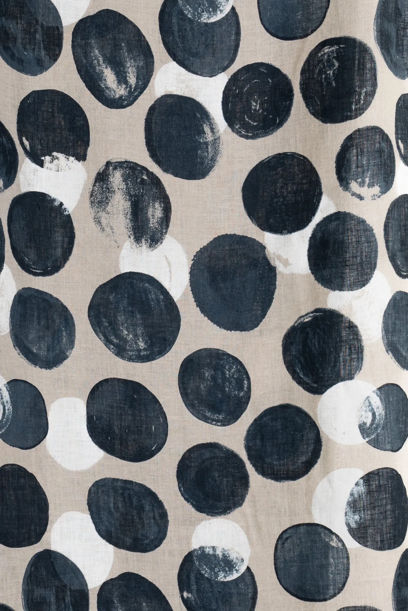 Moonstruck Dots Japanese Linen Woven
