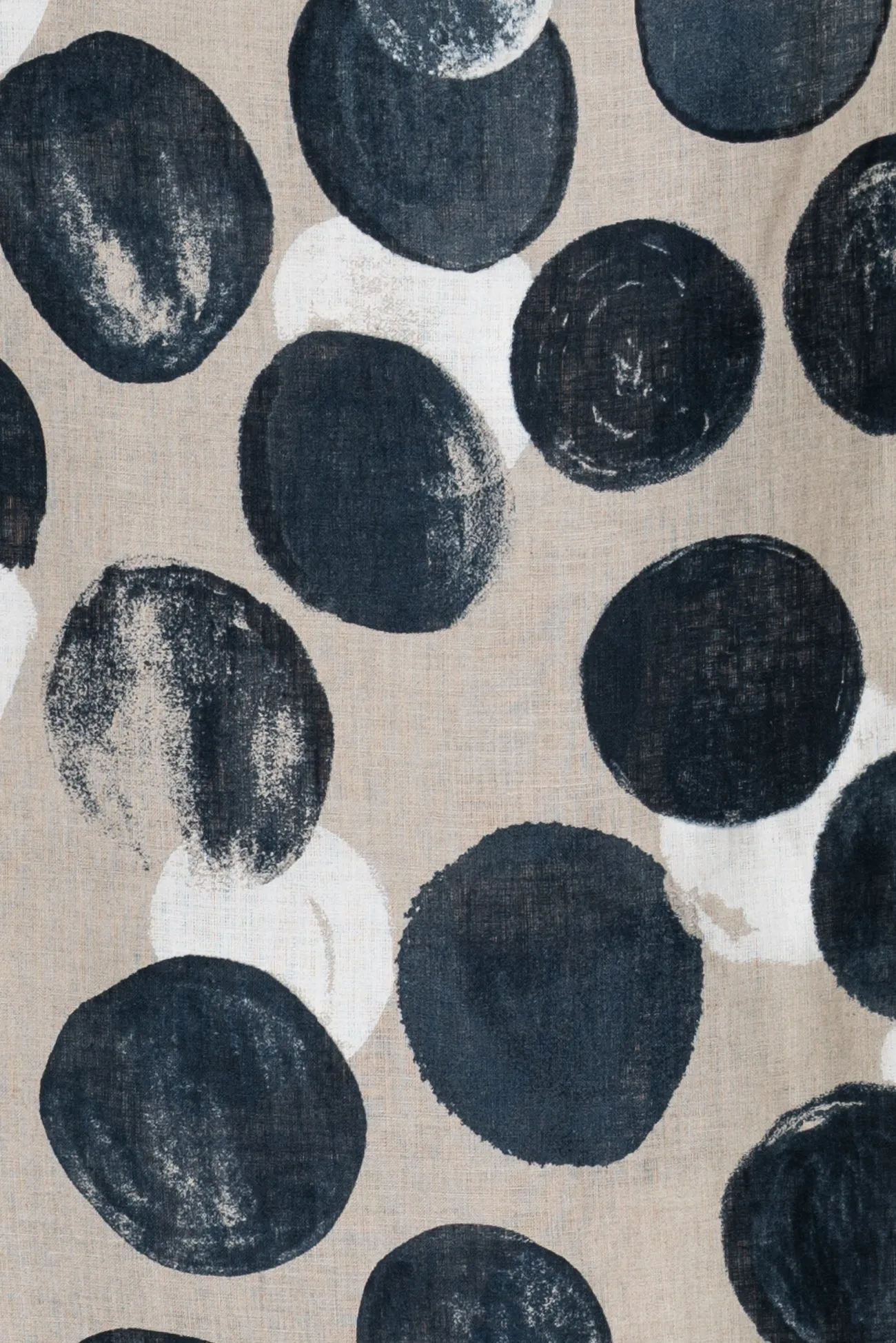 Moonstruck Dots Japanese Linen Woven