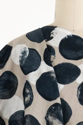 Moonstruck Dots Japanese Linen Woven