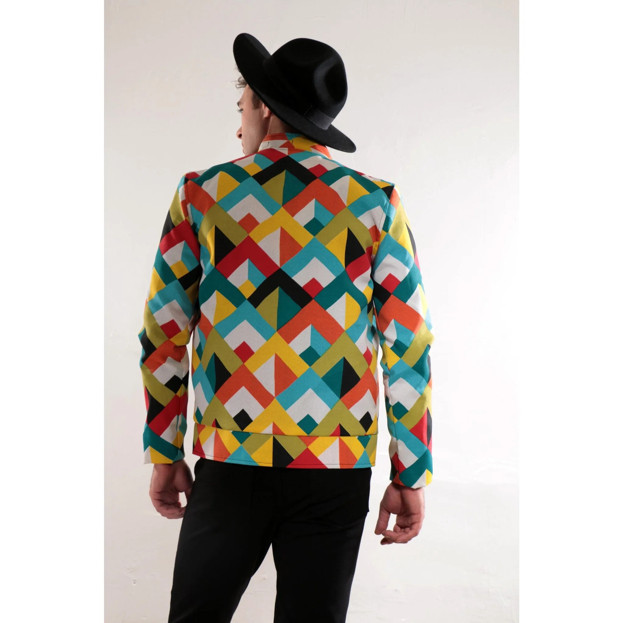 Multicolor 3D Print Jacket