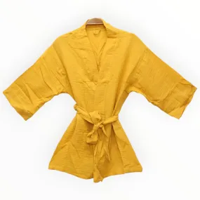 Natural Cotton Muslin Kimono Jacket