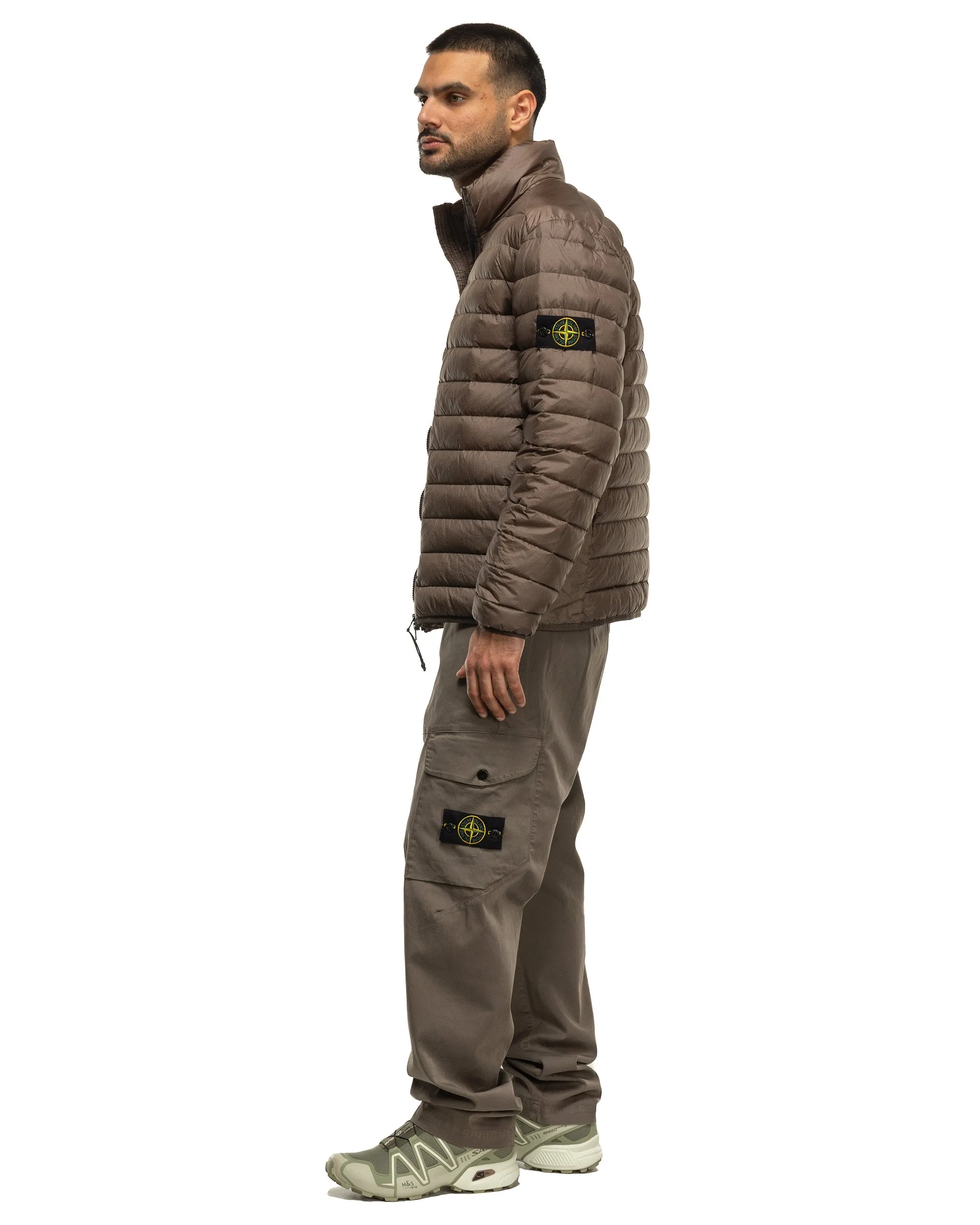 Organic Cotton Satin Stretch 2 Pocket Cargo Pant Walnut