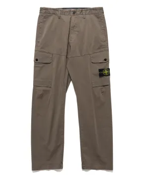Organic Cotton Satin Stretch 2 Pocket Cargo Pant Walnut