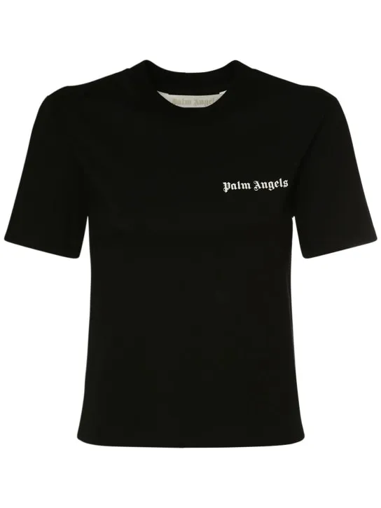 Palm Angels   Classic logo cotton jersey t-shirt 