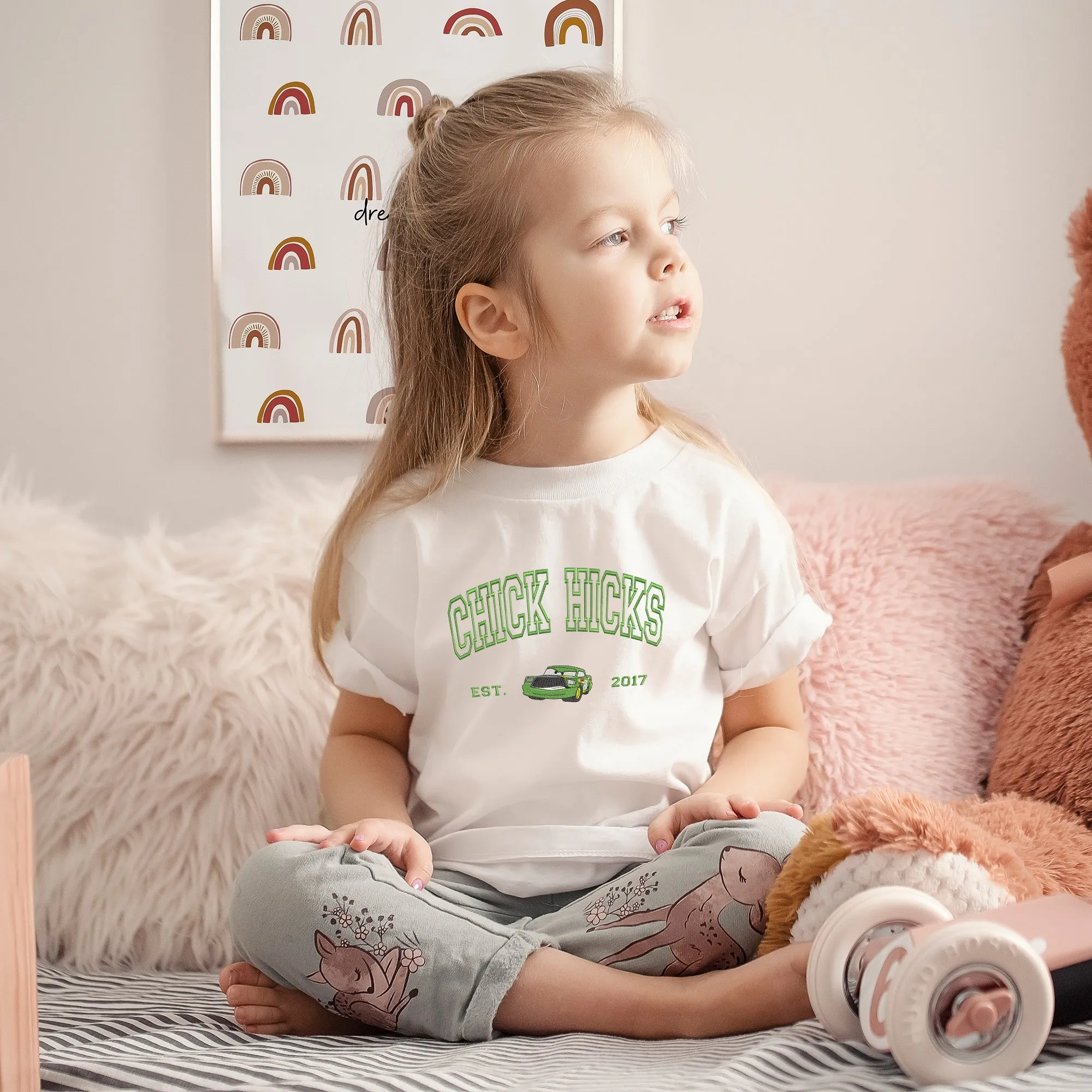 Personalized Disney Chick Hicks Embroidered  Toddler T-shirt