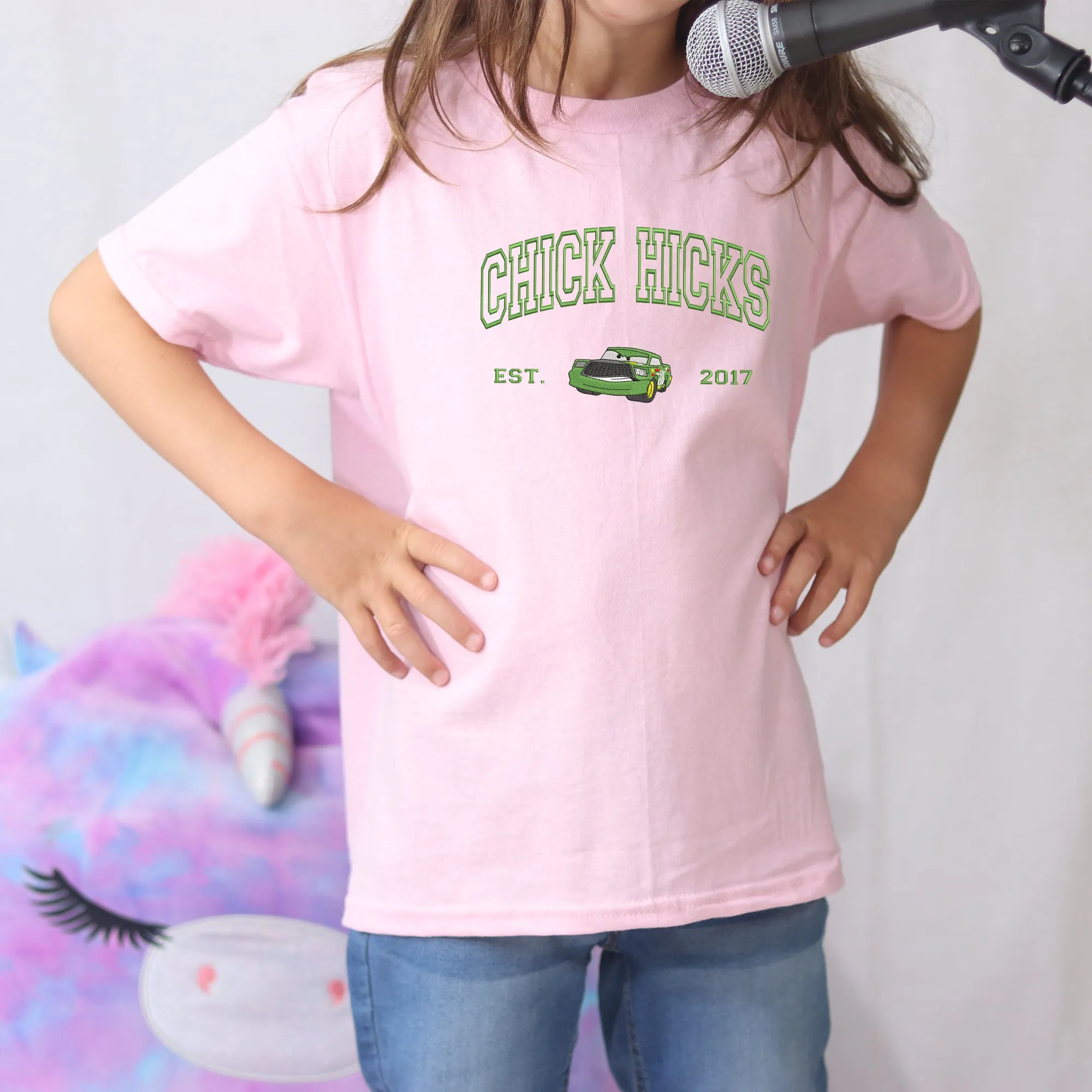 Personalized Disney Chick Hicks Embroidered  Toddler T-shirt