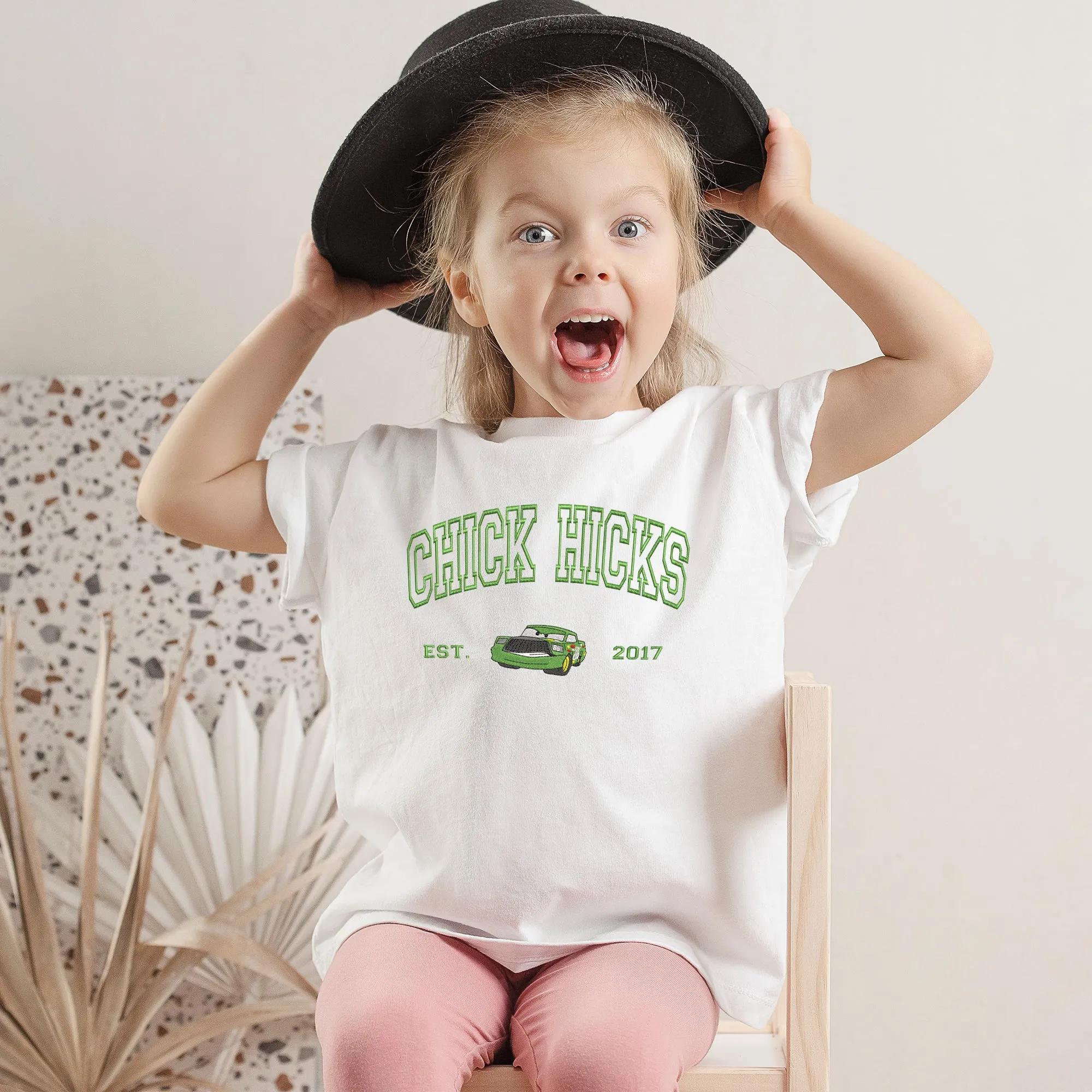 Personalized Disney Chick Hicks Embroidered  Toddler T-shirt
