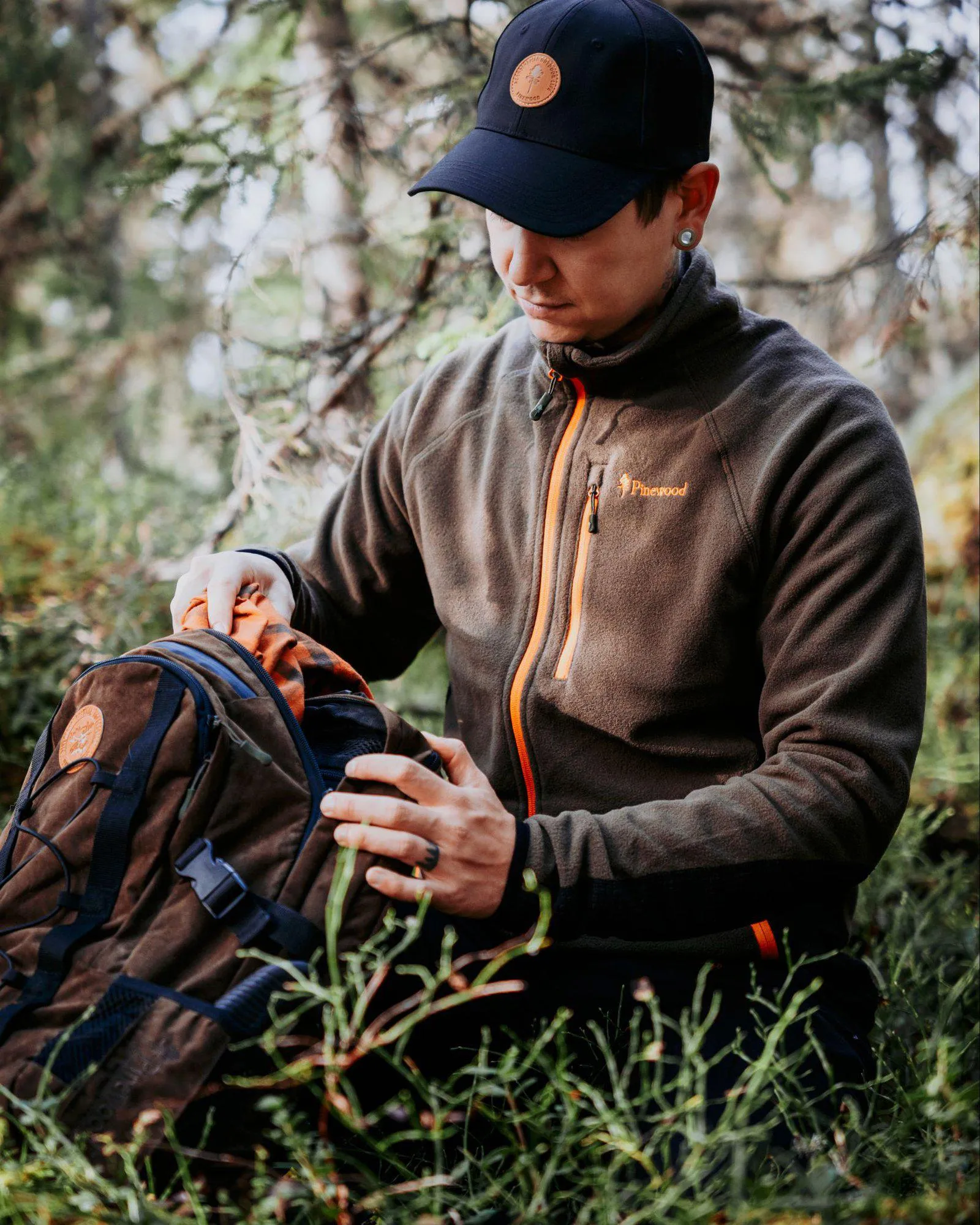 Pinewood® Air Vent Fleecejacka Herr / D.Olive