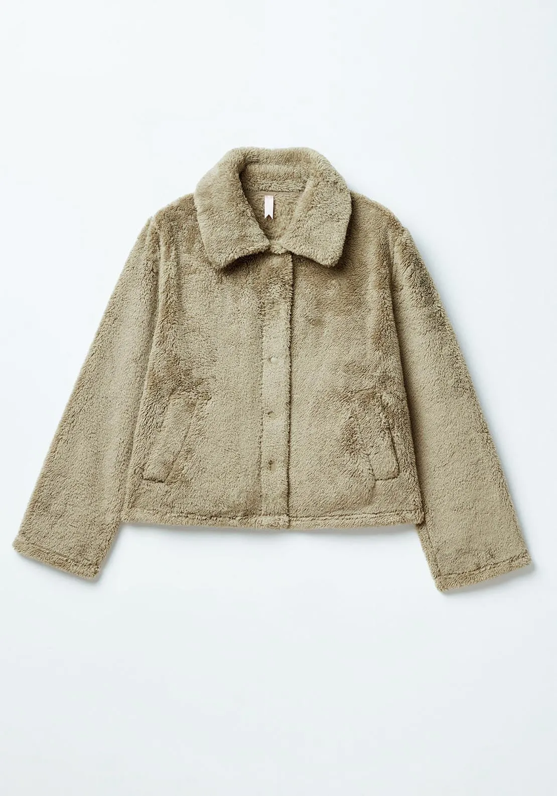 Plain polar fleece jacket - Green