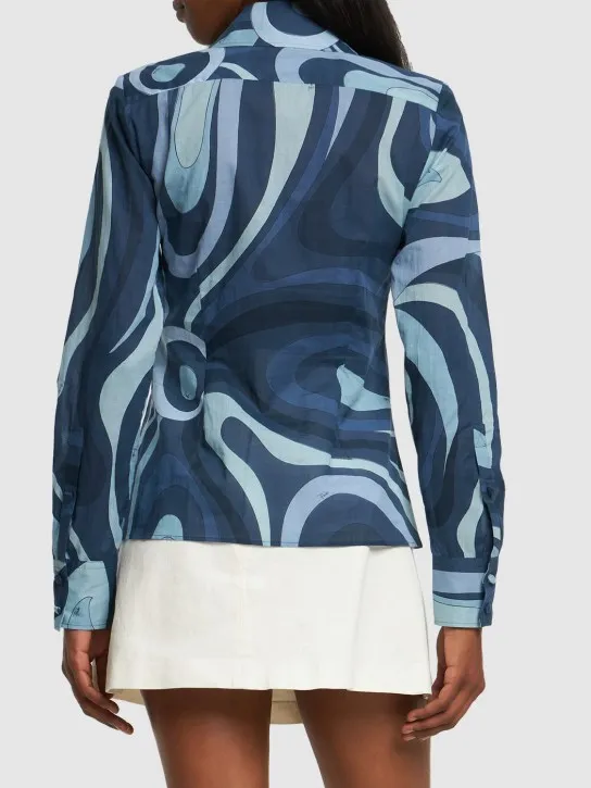 Pucci   Marmo printed cotton voile shirt 
