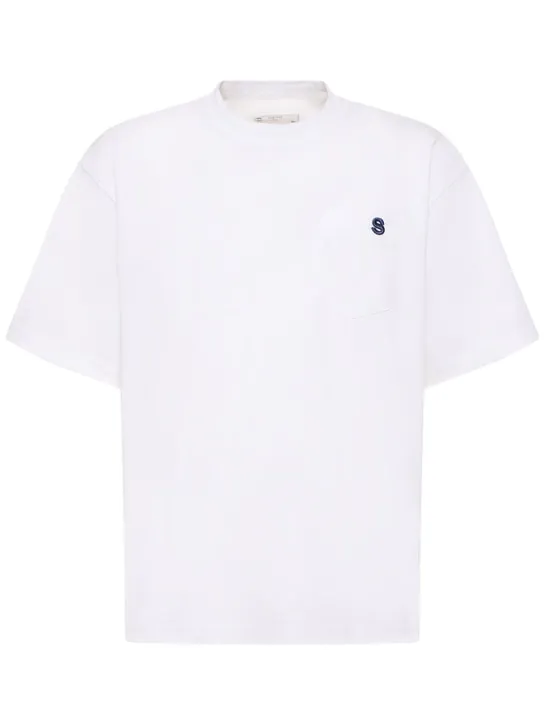 Sacai   Cotton jersey t-shirt 