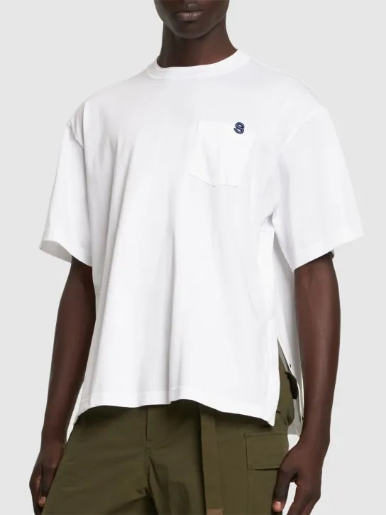 Sacai   Cotton jersey t-shirt 