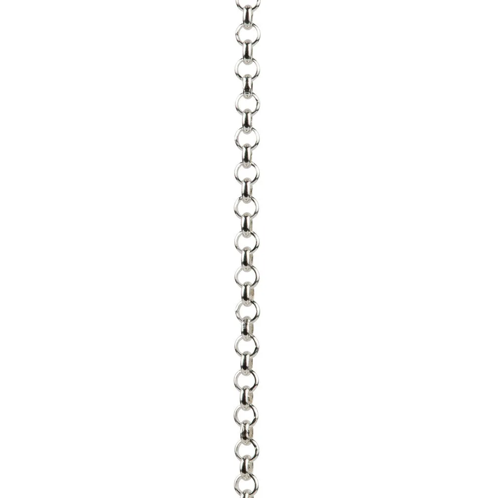 Silver Queen Bee Disc Necklace