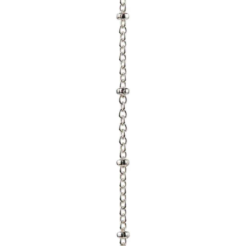 Silver Queen Bee Disc Necklace