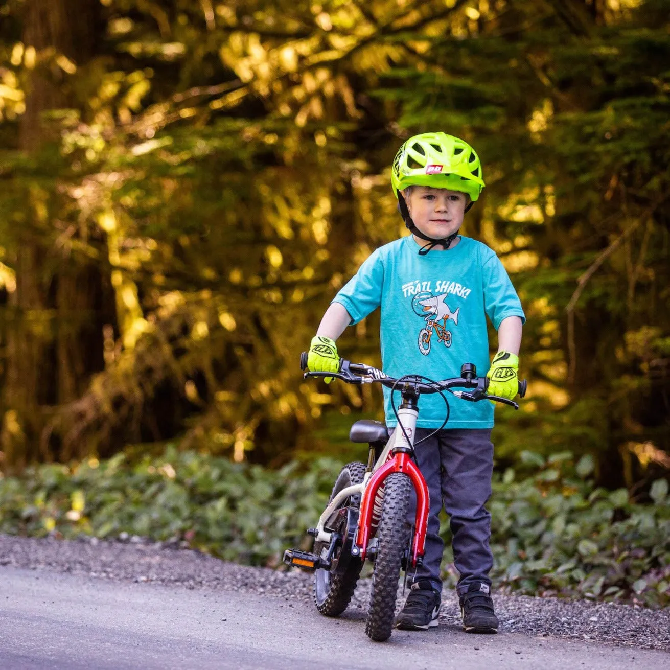 Taj Mihelich x Pinkbike Youth Trail Shark T-Shirt