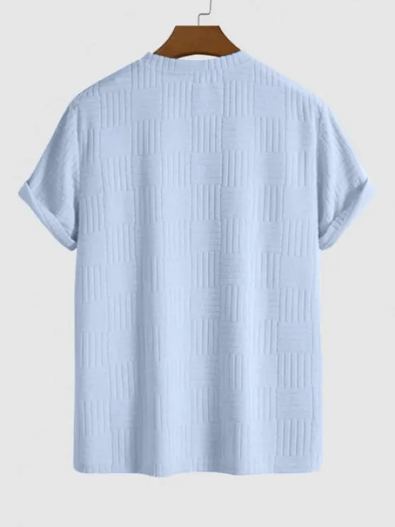 Textured T-Shirt And Loose Cargo Pant