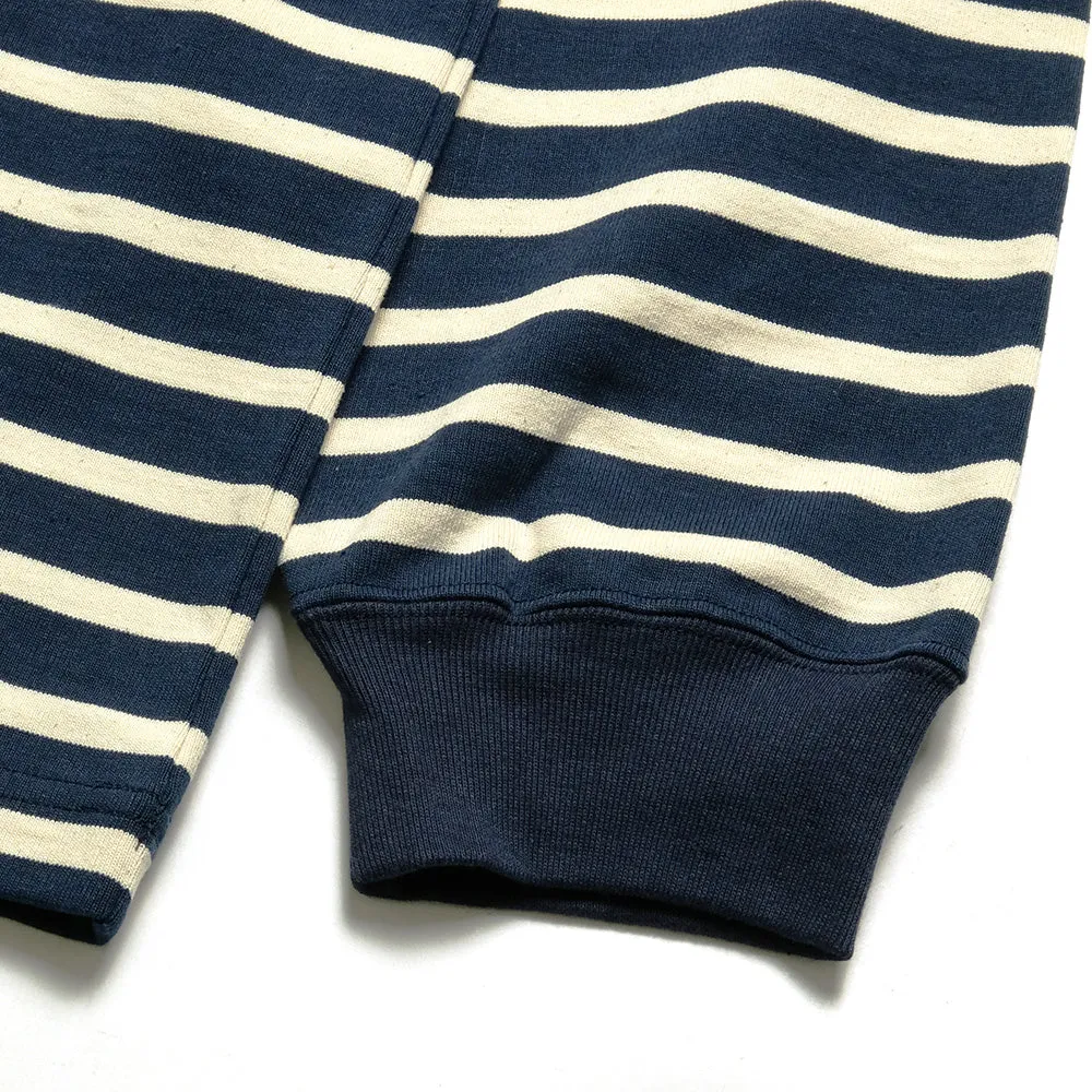 THE DAY - MOCK NECK BORDER L/S T-SHIRT - D24AW-02001