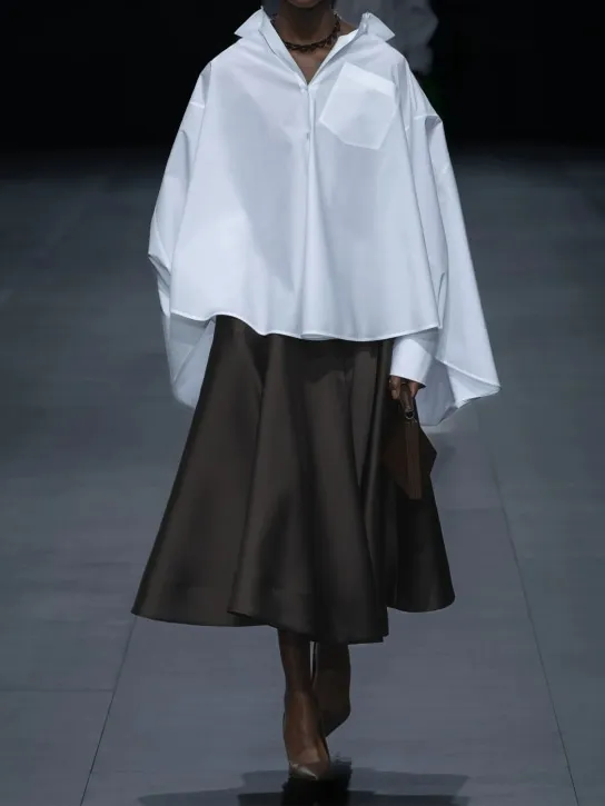 Valentino   Cotton poplin oversized shirt 