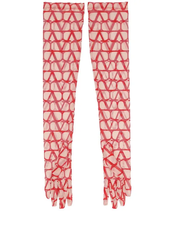 Valentino Garavani   Toile Iconographe long gloves 