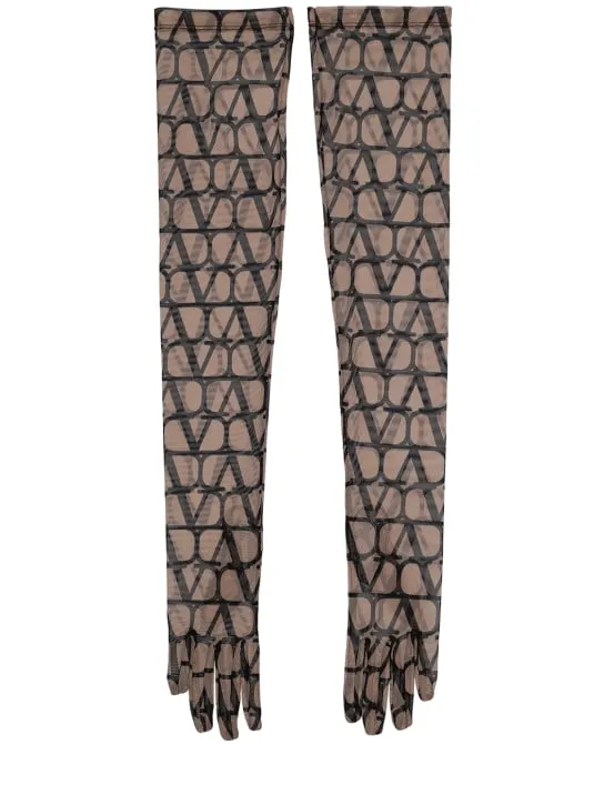 Valentino Garavani   Toile Iconographe long gloves 