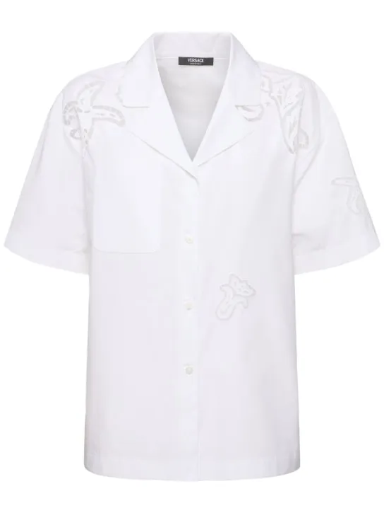 Versace   Baroque print poplin shirt 