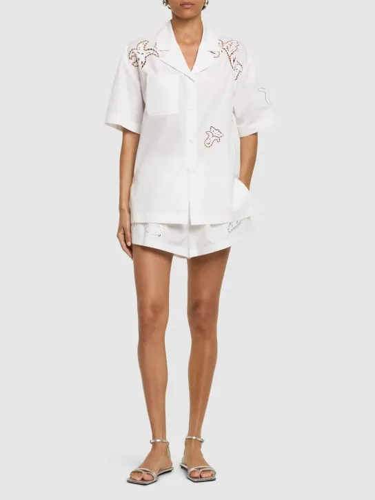 Versace   Baroque print poplin shirt 