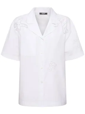 Versace   Baroque print poplin shirt 