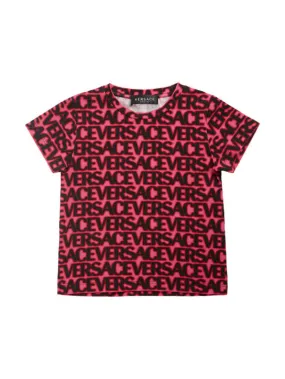 Versace   Logo print cotton jersey t-shirt 