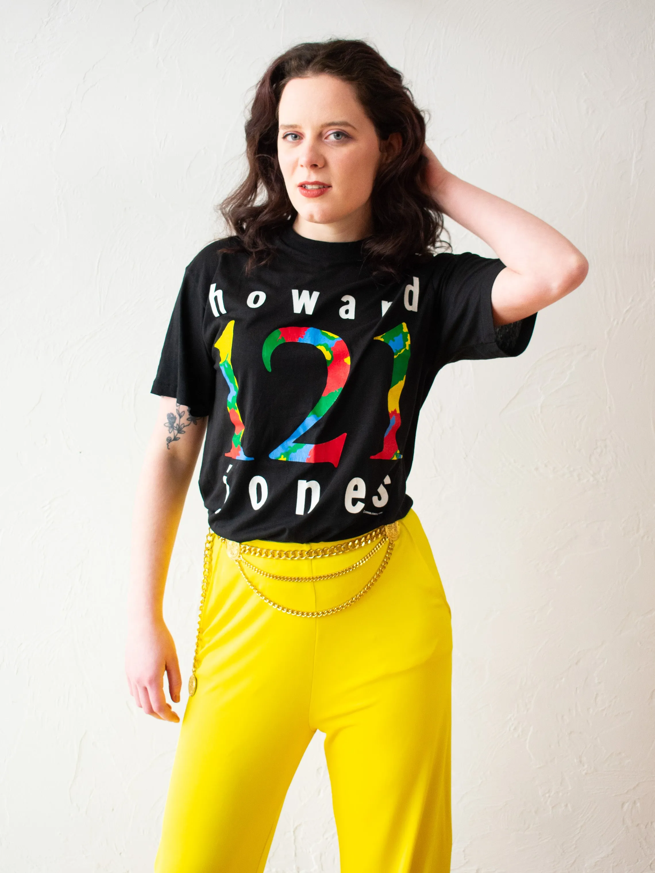 Vintage Howard Jones 121 1987 Tour Tee L