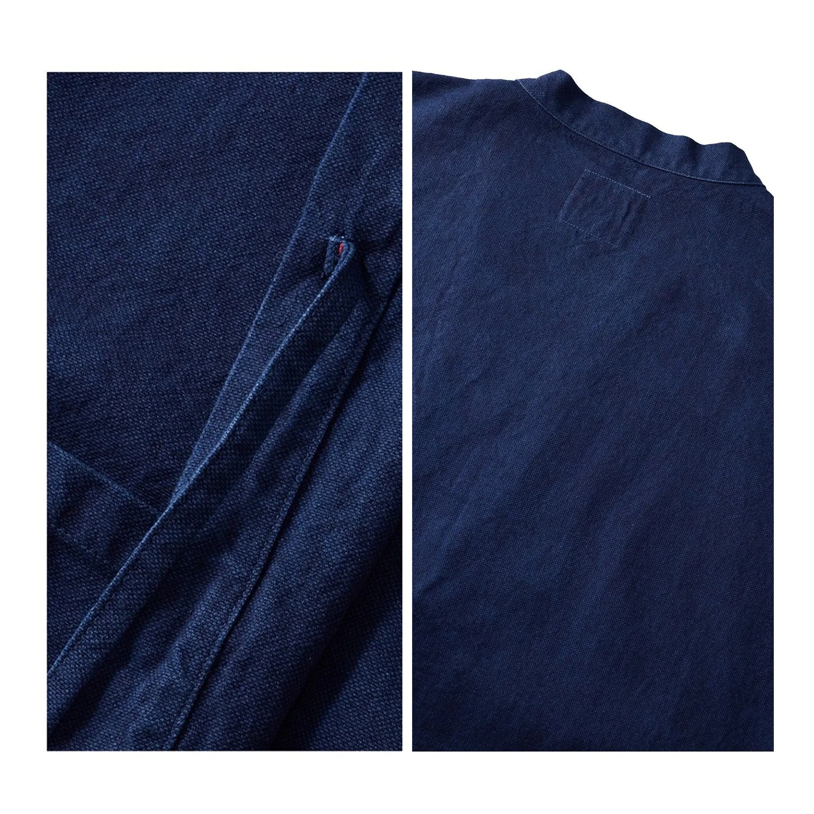 Vintage Indigo Kimono Daoist Robe