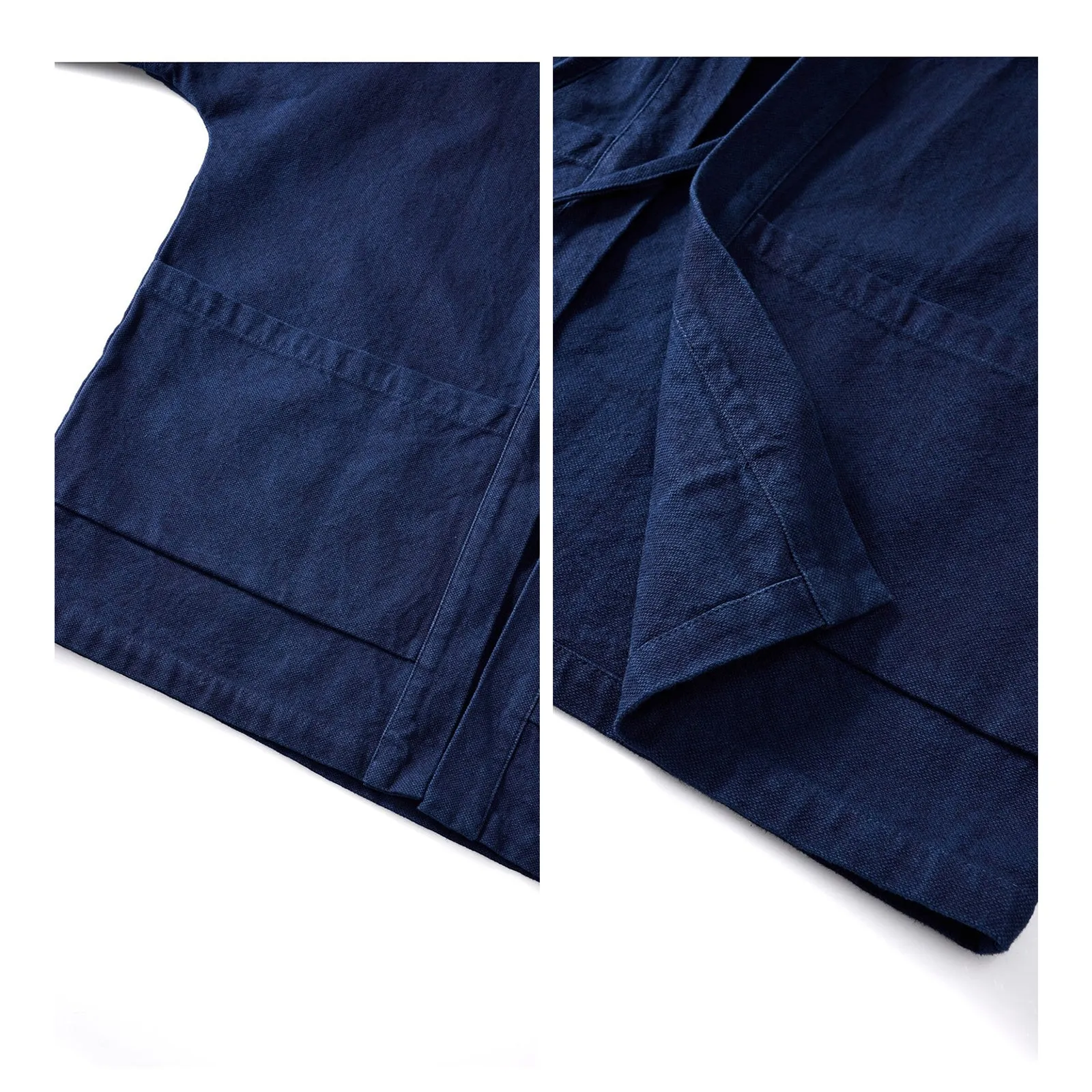 Vintage Indigo Kimono Daoist Robe