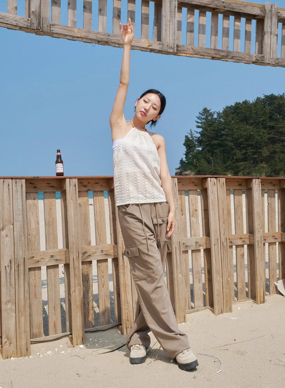 Wide Cargo Pants CY316