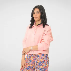 Women Shirt - Linen- ZAK - Pink