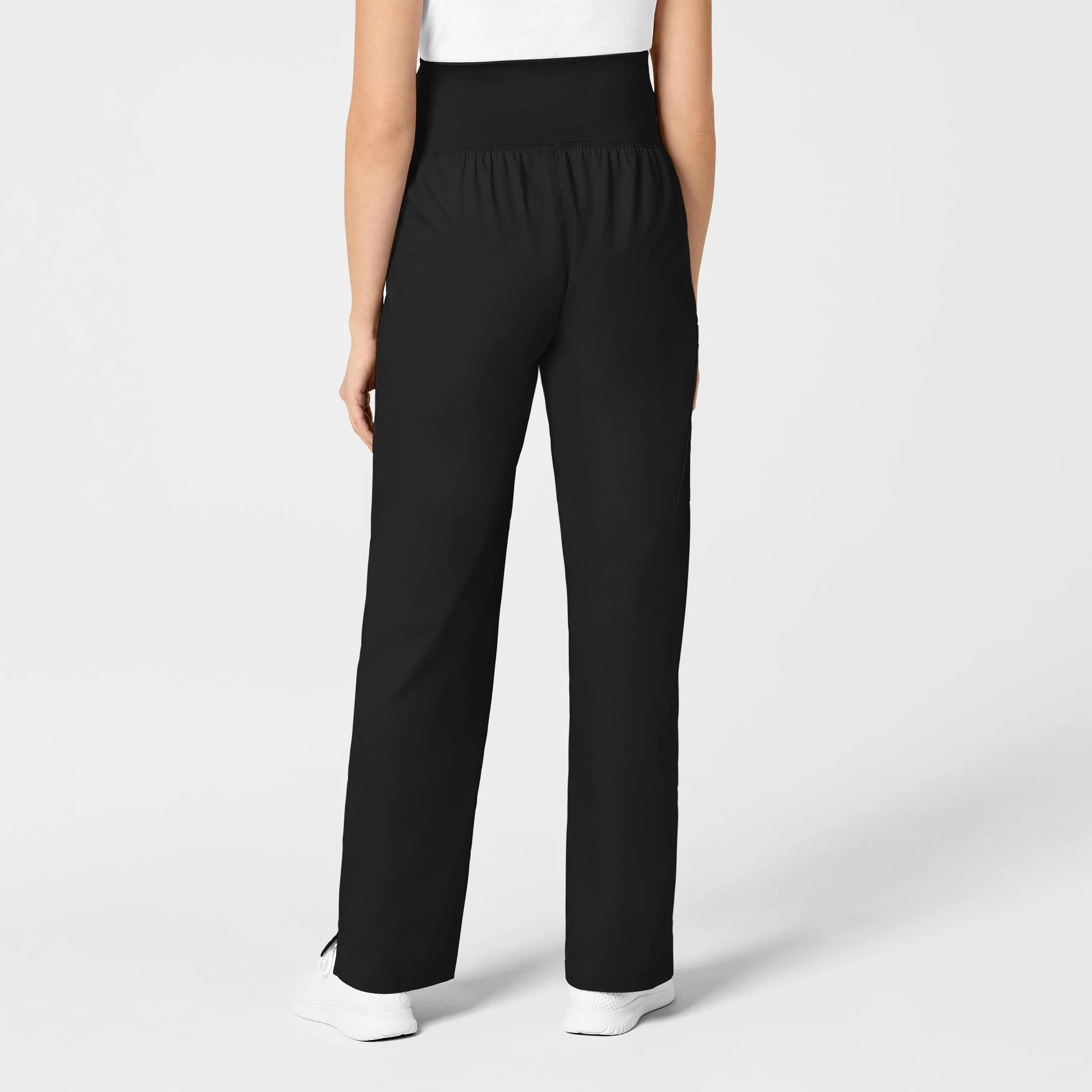 WonderWORK Maternity Cargo Scrub Pant - Black