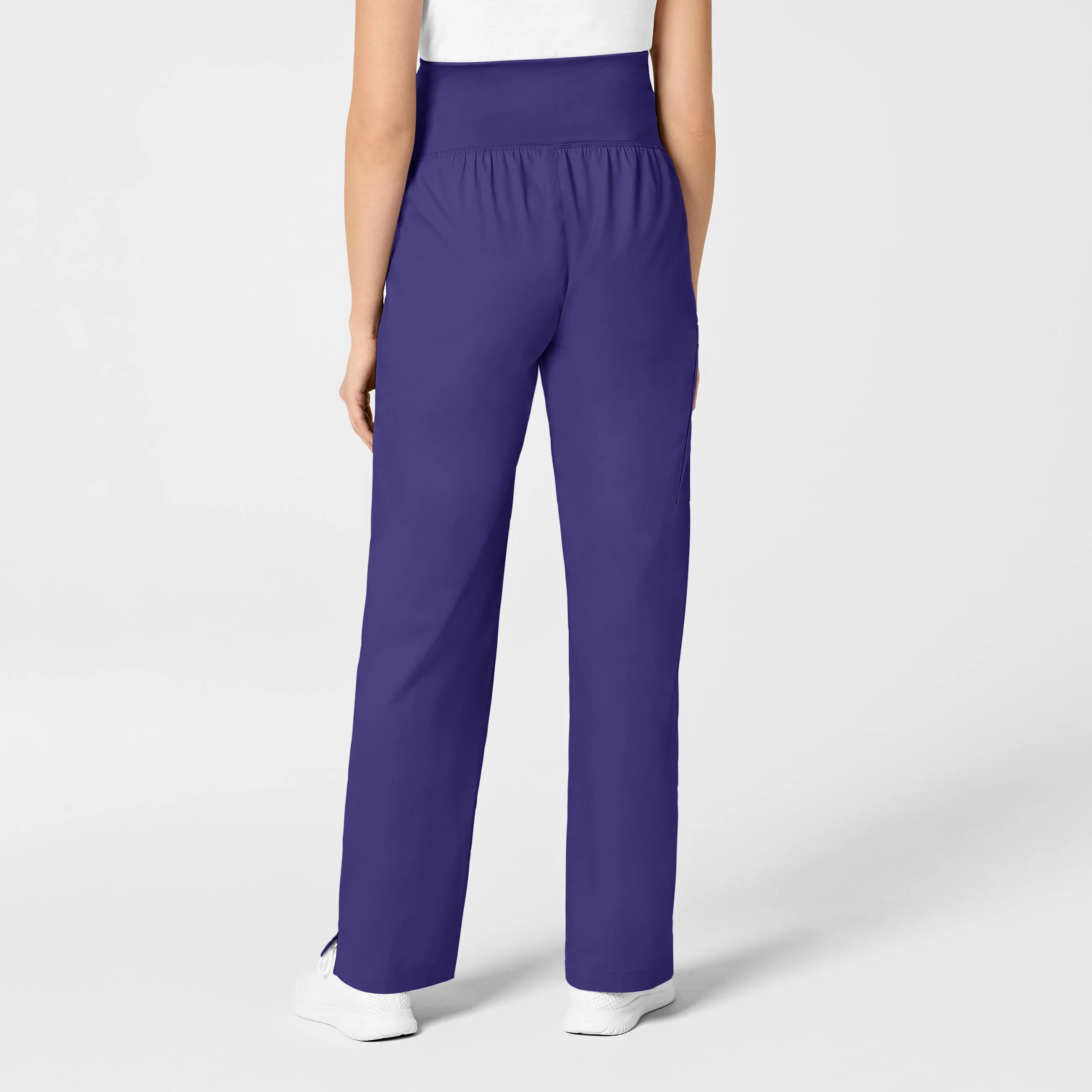 WonderWORK Maternity Cargo Scrub Pant - Grape