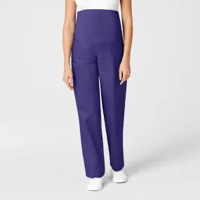 WonderWORK Maternity Cargo Scrub Pant - Grape