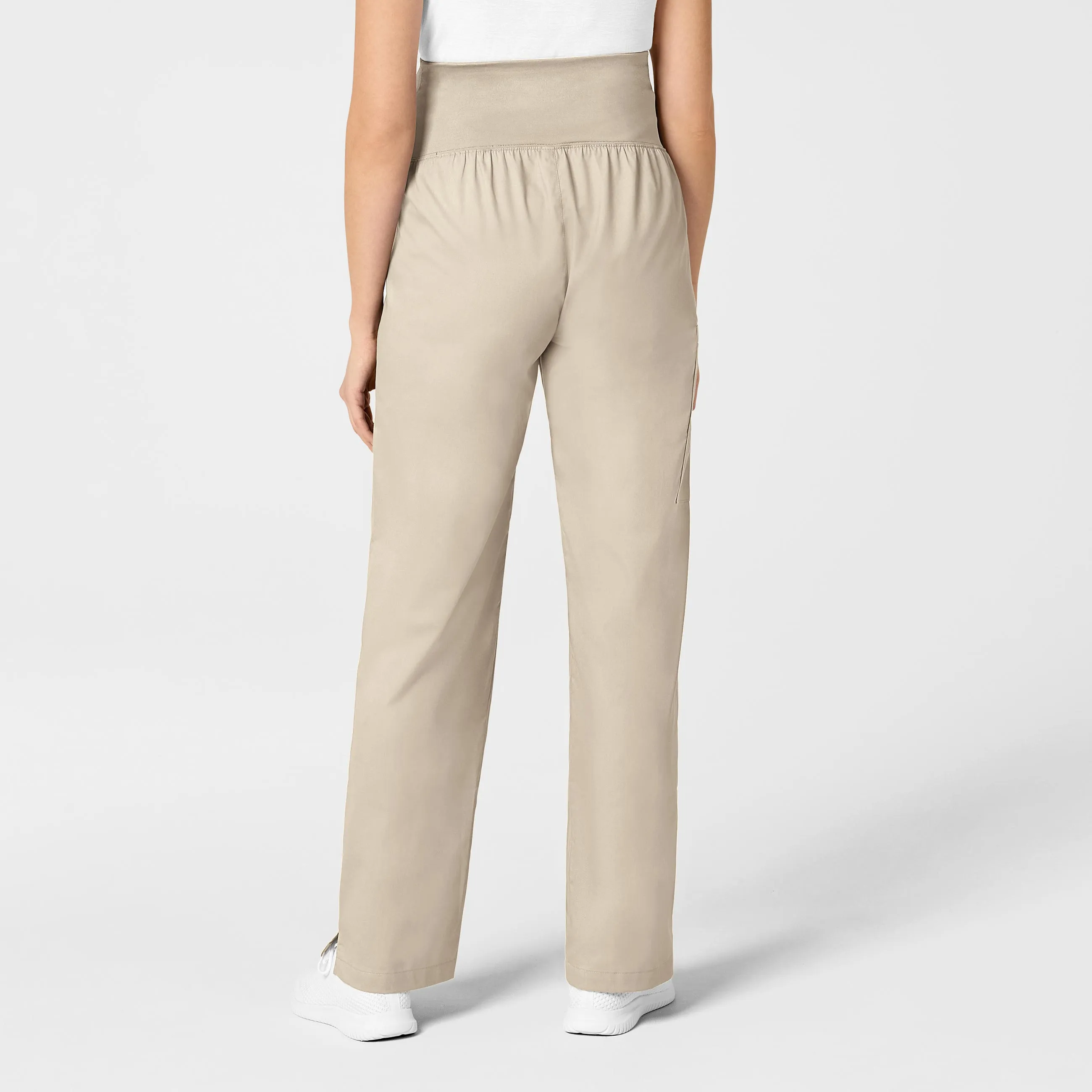 WonderWORK Maternity Cargo Scrub Pant - Khaki