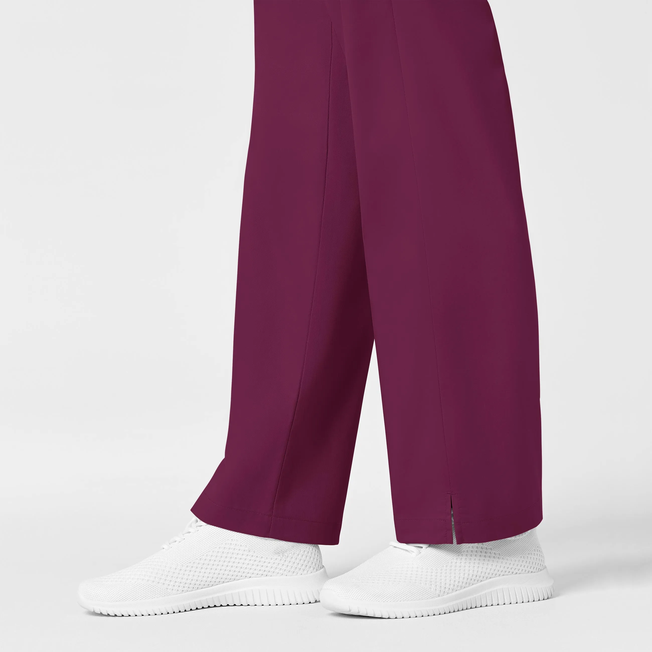 WonderWORK Maternity Cargo Scrub Pant - Wine